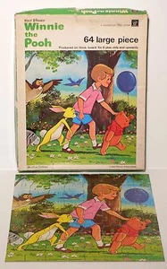 Vintage 1965 Walt Disney Winnie The Pooh 64 Piece Jigsaw Puzzle - Waddingtons - Picture 1 of 4