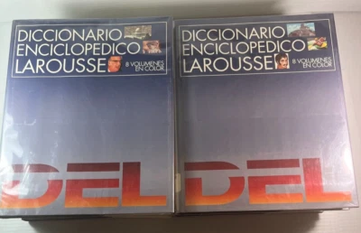 Diccionario Enciclopedico Larousse 8 Volumenes In Color 1995 2nd Edition Spanish - Image 1 of 4