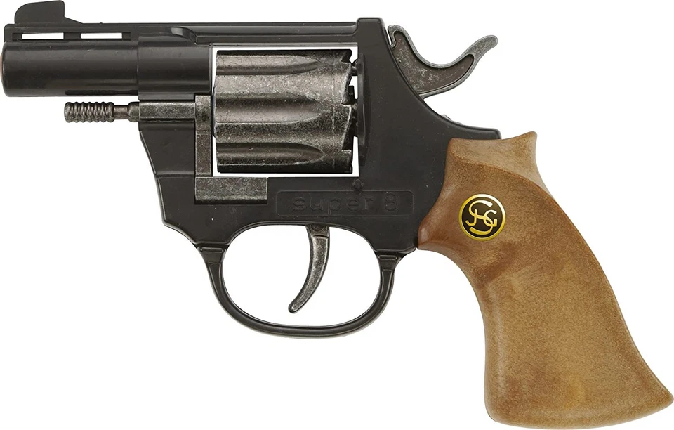 Pistola De Juguete Schrödel Super 8 De 8 Tiros Para Niños Carnaval Zink 14,5cm - Imagen 1 de 1