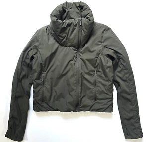 LULULEMON SLEEK CITY JACKET Sz 8 DARK OLIVE FULL ZIP PRIMALOFT INSULATED W4BM4S - Picture 1 of 20