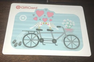 2013 JUST MARRIED TARGET GIFT CARD LOVE BIRDS BICYCLE COLLECTIBLE NO VALUE NEW - Picture 1 of 1