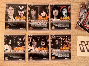 2009 Kiss 360 (Press Pass) TRANSFORMATION Set of 6 "Lenticular" Cards (TF1-TF6) - Picture 1 of 8