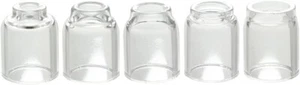 TIG Glass Cups Clear Quartz Nozzle 5pcs 53N58-61S for SR WP 9 17 18 20 25 26 - Picture 1 of 7
