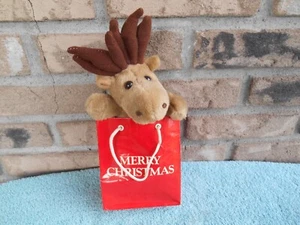 Vintage 1987 Abrazo 9" Peluche Reno en Bolsa de Regalo con Etiquetas. ¡MUY RARO! - Imagen 1 de 15