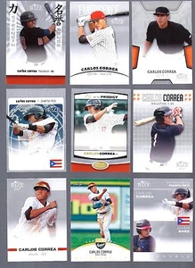 LOTTO CARTE ROOKIE CARLOS CORREA "ULTIMATE" 2012 FOGLIO "9"! ROOKIE DELL'ANNO! - Foto 1 di 2