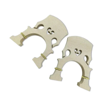 New 1pcs 4/4 Upright Bass Bridge Fine Maple Adjustable Height with metal screws - Image 1 of 4