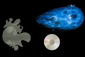 Airbrush Schablone Step by Step Stencil Flammen / Feuer # 0345 Blue Fire & CD - Bild 1 von 1