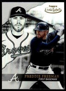 2020 Topps Gold Label Class 1 Black Freddie Freeman Atlanta Braves #6