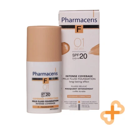 Pharmaceris F Intensiv Deckung Langhaltend Flüssigkeit Grundierung 01 Elfenbein - Bild 1 von 4