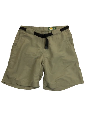 Shorts de náilon Cabelas verde cáqui masculino 36 forrado com cinto caminhada pesca ao ar livre - Imagem 1 de 4