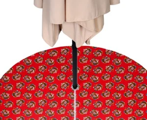 American Bald Eagle Red Outdoor Waterproof Tablecloths w/zipper& Umbrella Hole - Picture 1 of 6