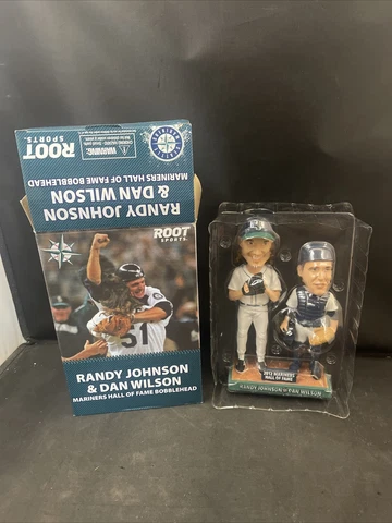 2012 Root Sports Randy Johnson & Dan Wilson Seattle Mariners HOF BobbleHeads NEW Cover