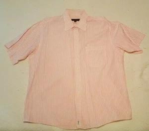 Nice Pre-owned Kenneith Gordon  XL Men's Striped Button-down Short Sleeve Shirt - Picture 1 of 9