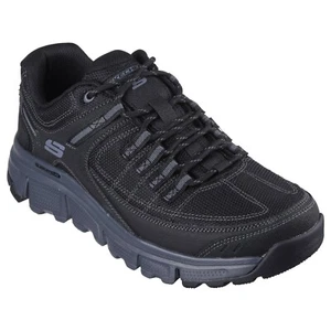 NEW Skechers Men's Summits Sneaker Cushioned Memory Foam Black WIDE Size US - Picture 1 of 4