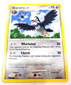 Pokémon Diamond & Pearl Staravia 64/130 2007 reverso no holograma - Imagen 1 de 2