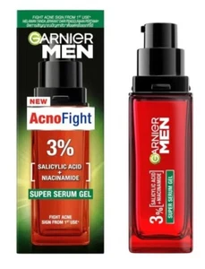 Garnier Men Acno Fight Super Serum Gel Salicylic Fight Signs of Acne 30ml. - Picture 1 of 7
