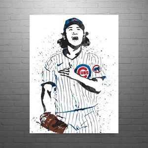 Shota Imanaga Chicago Cubs Sports Print, Man Cave - Picture 1 of 6