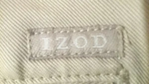 IZOD American Chino Plain front Straight fit Pants 36W x 34L - Picture 1 of 10