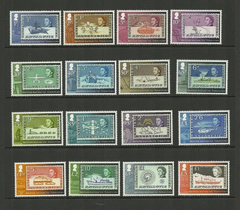 BRITISH ANTARCTIC TERRITORY 2013 SG596-611 ANNIV OF 1ST BAT STAMPS SET MNH Cover