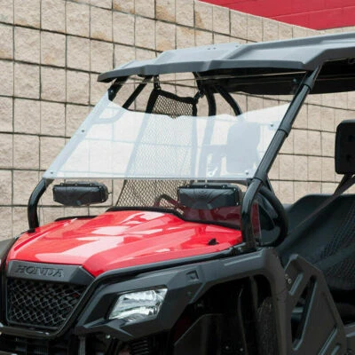 Honda Pioneer 500 520 Full Front Windshield Vented Scratch Resistant 2014-2025 - Image 1 of 4