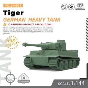 SS144936 V2.0 1/144 Military Model Kit German Tiger Heavy Tank 3D PRINTING - Picture 1 of 5