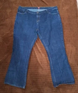 Dickies jeans bootcut womans size 22W RG 31 Length Denim Dark Wash - Picture 1 of 22