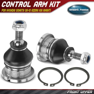 Kit de rótula superior delantera de 2 piezas para Hyundai Sonata 2006-2010 Azera Kia Amanti Foto 1 de 4