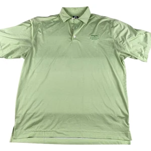 FootJoy Mens Polo Shirt XL Ravenwood Golf ClubLight Green ~ FLAWS - Picture 1 of 11