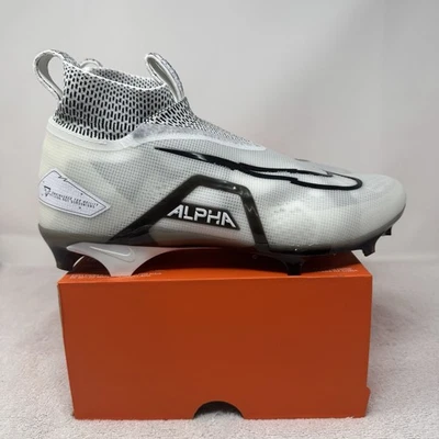 Chuteiras de futebol Nike Alpha Menace Elite 3 brancas/pretas masculinas 11 largas DH1350-100 - Imagem 1 de 4