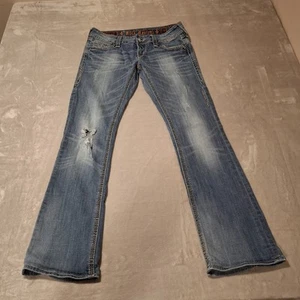 Pantalones de mezclilla para mujer Rock Revival Blake Easy Boot talla 28x31 desgastados - Imagen 1 de 14