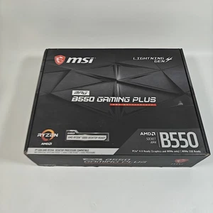 MSI MPG B550 GAMING plus Desktop Mainboard - AMD B550 Chipsatz - Sockel AM4 - A - Bild 1 von 11