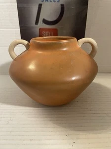 Vintage 5” Vase Stoneware With Handles New - Picture 1 of 9