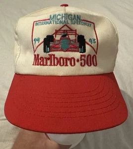 Vintage Michigan International Speedway 500 Racing Trucker Hat Cap 1993 SnapBack - Picture 1 of 9