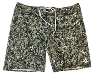 Volcom Shorts Camo Mens Size 38 Green & Black Lightweight Board Shorts - Picture 1 of 5