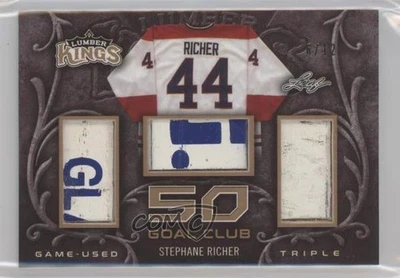 2016-17 Leaf Lumber Kings 50 Goal Club Bronze /12 Stephane Richer #GC-50 - Image 1 of 2