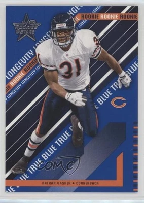 2004 Leaf Rookies & Stars Rookie True Blue /75 Nathan Vasher #115 RC - Image 1 of 2