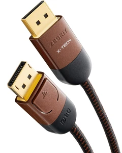 Zeskit X-Tech VESA-zertifiziertes Displayport 2.1-Kabel DP80 80 Gpbs, 3 Fuß - Bild 1 von 12