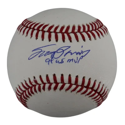 Auténtico béisbol OMLB firmado por Scott Brosius Yankees con inscripción Wish You Were Here 1 Foto 1 de 4