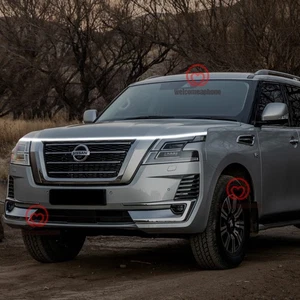 Front Grille Trim LED Hood Strip Lights DRL Decorative Lamps For   Nissan Patrol - Picture 1 of 11