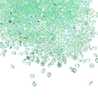 14000Pcs Acrylic Wedding Table Diamonds 3mm Crystals Gems Lake Blue AB Foto 1 de 4