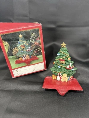 温莎系列圣诞树长袜架重树脂复古带盒 — 第 1/3 张图片