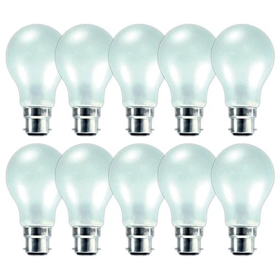 10x GE 100W 240V Bayonet BC/B22 Mini GLS Dimmable Incandescent Pearl - Image 1 of 3