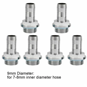 6 Pcs 27mm Barb Fittings Radiators Water Pumps Water Cooling System Kit j - Afbeelding 1 van 8
