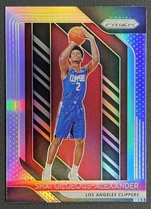2018-19 Panini Prizm Shai Gilgeous-Alexander Silver Prizm Rookie RC #184 - Bild 1 von 3