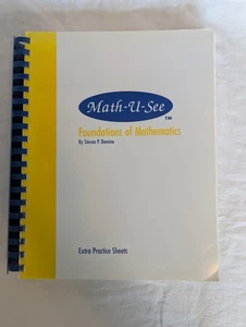 Math U See Foundations of Mathematics Extra Practice Sheets Unused - Imagen 1 de 7