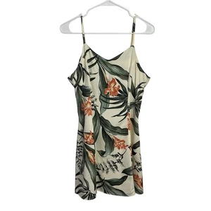 Vintage Coconut Shell Hawaii Dress Womens S Tropical Floral Sleeveless Mini 90s - Picture 1 of 7