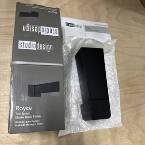 Studio Design Royce Tub Spout - Matte Black - Picture 1 of 5