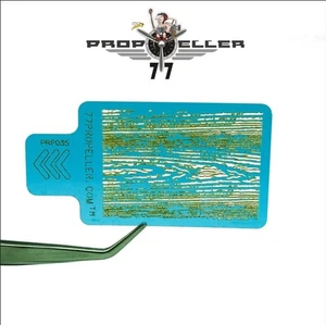77Hélice PRP035 Plantillas Aerógrafo Madera TEXTURA PARA PULVERIZAR DETALLES FINOS - Imagen 1 de 1