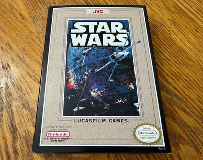 oval seal Star Wars complete in box nintendo nes film movie poster factory MINT - Image 1 of 4