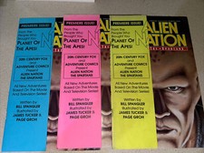 Alien Nation the Spartans premier Issue ￼1 Pink Yellow Blue cover vf+ 3 book lot
